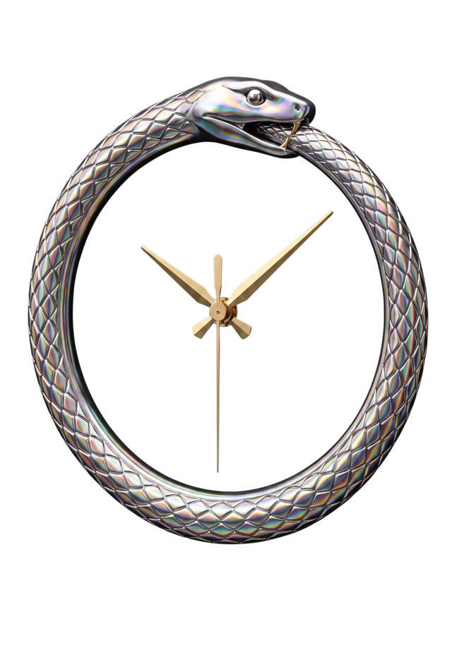 YUGAA ouroboros clock